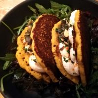 Kind of blini at Le Potager de Charlotte in Paris