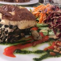 Spinach and Walnut Lasagne at Le Potager de Charlotte in Paris