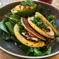 Salty panecakes at Le Potager de Charlotte in Paris