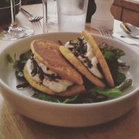 Rice flour pancakes at Le Potager de Charlotte in Paris