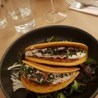 Crêpes de riz et pois chiches at Le Potager de Charlotte in Paris