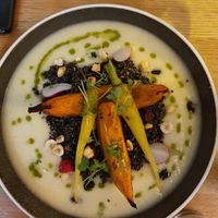Quinoa with parsnip cream at Le Potager de Charlotte in Paris