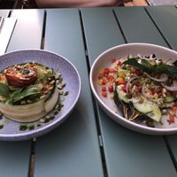 Main dishes  at Le Potager de Charlotte in Paris