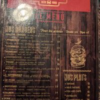 Menu of L'Alchemiste at L'Alchimiste in Lyon