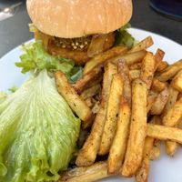 Vegan burger  at L'Alchimiste in Lyon