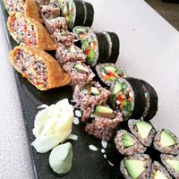 Assorted Vegan Brown Rice Sushi :) 

All DELICIOUS (and nutritious)!!! at Greenbank Restaurant in Greenbank