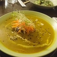 Very tasty soup! at El Buda Profano in Arequipa