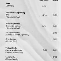 Menu page 3  at El Buda Profano in Arequipa