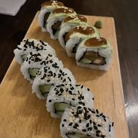 Amazing vegan sushi  at El Buda Profano in Arequipa