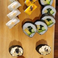 Sushi selection from the set for 2 at El Buda Profano in Arequipa