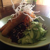 sushi bowl at El Buda Profano in Arequipa