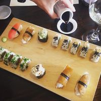 vegan sushi  at El Buda Profano in Arequipa