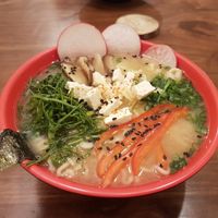 Vegan ramen at El Buda Profano in Arequipa