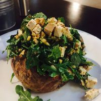 the girl with the tattoo  at Warsaw Potato in Warsaw