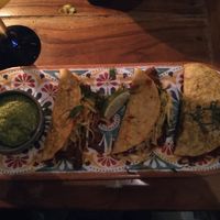 tacos with mushrooms at Frida in Warsaw