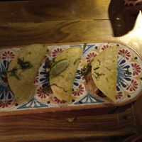 tacos with eggplant at Frida in Warsaw