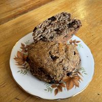 Vegan date scone  at Potpourri Vegetarian Cafe in Dunedin
