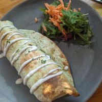 Cauliflower wrap at Potpourri Vegetarian Cafe in Dunedin