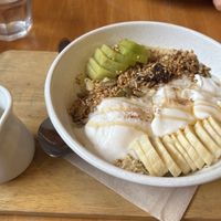 Apple crumble porridge   at Potpourri Vegetarian Cafe in Dunedin