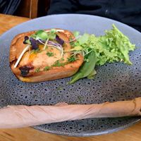 Vege pie at Potpourri Vegetarian Cafe in Dunedin