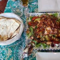 Ensalada fattush at Tuma in Segovia