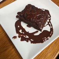 Chocolate cake (vegetarian) - dessert at Tuma in Segovia