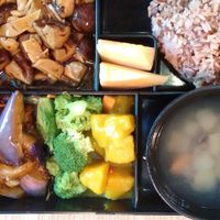 Vegan bento at Greendot 绿一点 - Raffles Place in Central Singapore