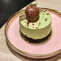Kagoshima Organic Matcha Chocolate Strawberry Mousse Cake at Greendot 绿一点 - Raffles Place in Central Singapore