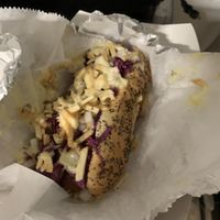 Vegan pop pup hotdawg  at Pop a Top - E University in Gainesville