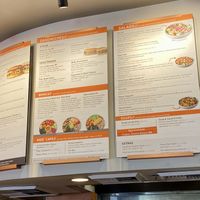 Menu - at the bottom there is a symbol key  at Urbane Cafe in Valencia