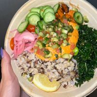 mediterranean bowl  at Urbane Cafe in Valencia