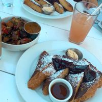 Jalapeño Cheddar French toast  at Little Pine in Los Angeles