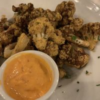 Cauliflower bites, amazing!  at Little Pine in Los Angeles