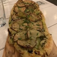 Pesto Pizza, the star of the show!  at Little Pine in Los Angeles