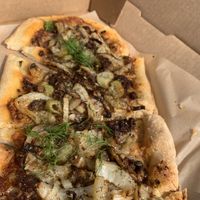 Fennel flatbread! Indescribably incredible!!!!! at Little Pine in Los Angeles