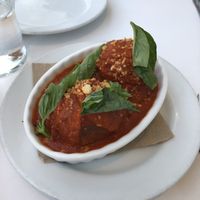 Meatball special at Little Pine in Los Angeles