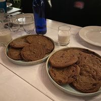 The cookies and milk are so yummy!!! Feels like such a treat! at Little Pine in Los Angeles