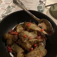 Jerusalem Artichoke with Crema and Pomegranate   at Little Pine in Los Angeles