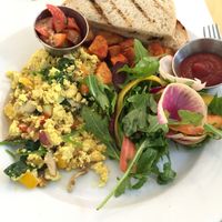 Amazing tofu scramble! at Little Pine in Los Angeles