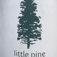 On wall outside restaurant at Little Pine in Los Angeles