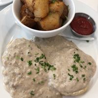 Biscuits and gravy at Little Pine in Los Angeles