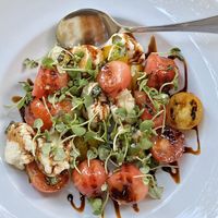 Caprese salad at Little Pine in Los Angeles