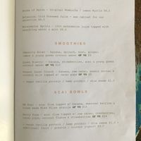 menu 1 at Miss Bliss Wholefoods Kitchen in West End