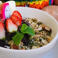 Acai bowl with dragon fruit at Miss Bliss Wholefoods Kitchen in West End