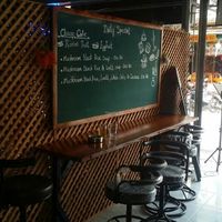 menu board at Alice's Restaurant  in Chiang Mai