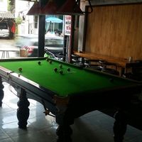 pool table area at Alice's Restaurant  in Chiang Mai