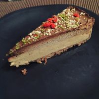 banana and strawberry cheesecake at Alice's Restaurant  in Chiang Mai