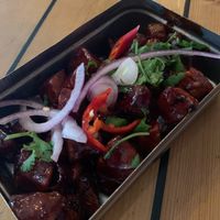 Treacle tamarind fries  at Mowgli - Bold St in Liverpool