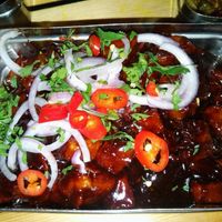 Treacle and tamarind fries at Mowgli - Bold St in Liverpool