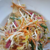 Vegan wanton salad - fresh and delicious at The Glass Den in Coburg